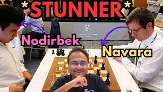 Nodirbek Abdusattorov is an absolute BEAST | Nodirbek vs Navara | Prague Masters 2024