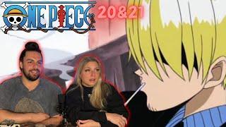 FINALLY MET SANJI! | One Piece Eps. 20&21 Reaction! | Deniz & Masha