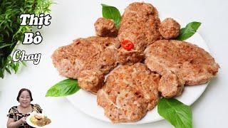 Cách làm THỊT BÒ CHAY cực dễ mà ngon - Vegetarian beef