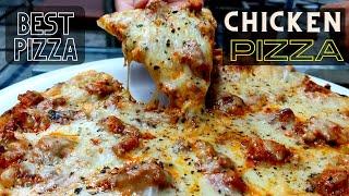 Mozzarella Cheese Chicken Pizza Street Food | Cheese Burst Pizza | Tandoori Chicken Pizza in Surat