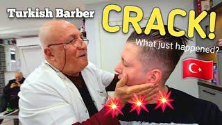 TURKISH BARBER SURPRISE  (Perfect  SHAVE, CRACK & MASSAGE Unintentional ASMR) Istanbul 