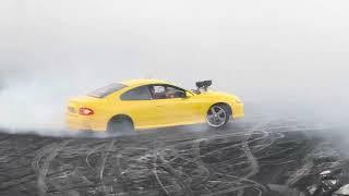 MATLS1 p2 burnout car Dragway at the Bend EPIC tyre-slashing skids 6/7/24