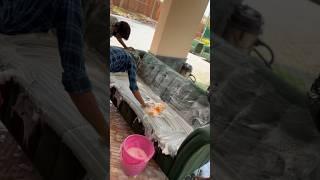 Sofa set shampoo Cleaning  #cleaningtips #sofa #furniture #professionalcleaners #cleanhometips