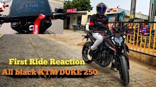 First ride review | Black DUKE 250 & top speed test #ktmduke250 #ktm