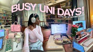 study vlog ️ busy uni days, productive study tips, student success at london college 2024