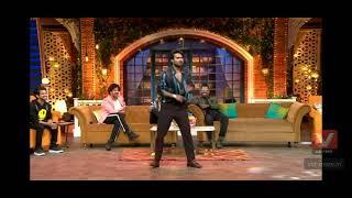 Salman yussuf khan doing dharmesh's dance steps in Kapil Sharma show