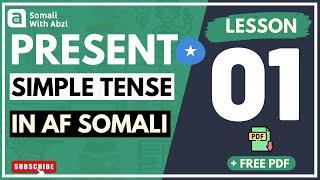 Present Simple tense - in af Somali - Lesson 01 | lSomali 