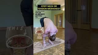 Stiff neck or dealing with tension headaches? #yoga #yogatutorial #suboccipitalstretch #suboccipital