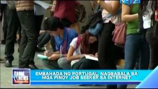 Portugal warns Filipinos regarding online job offers