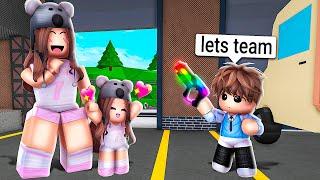 Baby ANGEL PLAYS with HER CRUSH in Roblox Murder Mystery 2