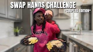 FIRST TIME COOKING WITH MY CRUSH WE SWAPPED HANDS AND COOKED... * NEVER AGAIN  *