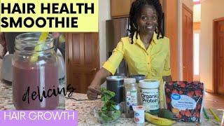 HOW TO MAKE A DELICIOUS HAIR GROWTH SMOOTHIE | SANDRA BURNETT LIFESTYLE