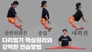 다리찢기 골반을 알면 나이 성별 관계없이 할수 있어요