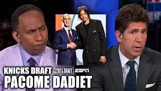 OK! OK! I'M GOOD! - Bob Myers convinces Stephen A. on Knicks drafting Pacome Dadiet  | NBA Draft