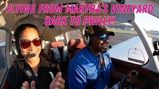 Flying from Martha's Vineyard Back to Philly! #privatepilot