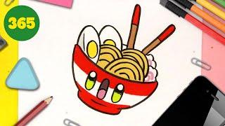 COME DISEGNARE RAMEN KAWAII PASSO PER PASSO