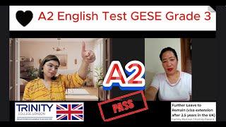 A2  English Test SELT Spoken Exam ||GESE Grade 3|| Visa Extension|| Life in the UK