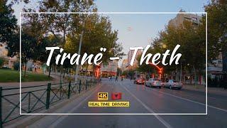 TIRANE - THETH, DRIVING REAL-TIME 【4K】Driving from TIRANA to THETH (4 Hour, 240 Minutes Video)