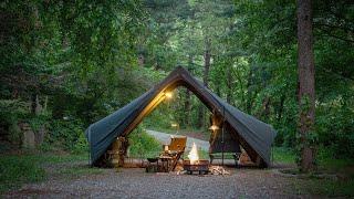 Fantastically cozy camping in the deep forest / Korea camping / Korea camping