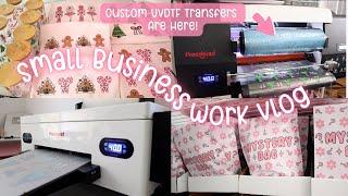 Small Business Vlog | UVDTF Transfers are now in stock, Black Friday Prep with me, Winter Collection