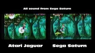 Rayman Atari Jaguar vs Sega Saturn