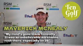 McNealy, winner of The RSM Classic: "My mind's gone blank, it was an unbelievable adrenaline..."