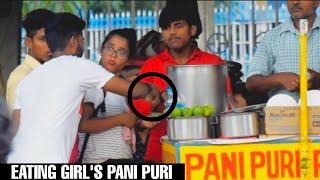 EATING GIRL'S "PANIPURI" PRANK || PRANK IN INDIA || MOUZ PRANK