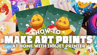 How I Make Art Prints At Home For My Small Art Business + Testing Out Paper