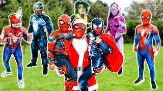 KID SPIDER MAN & All Superhero Kill Baby Doll In Squid Game 2 (LIVE ACTION)