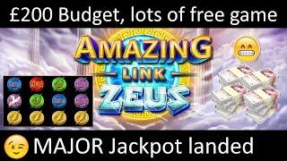 Amazing Link Zeus - BIG WIN - Major Jackpot Landed