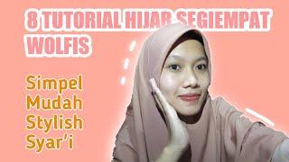 TUTORIAL HIJAB SEGI EMPAT SYAR'I MENUTUP DADA || BAHAN WOLFIS