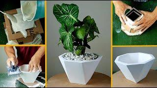 DIY Stylish Cement Pots: Simple and Easy at Home:)