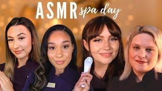 ASMR Relaxing Spa Day Roleplay (Facial, Neck/Shoulder Massage & Foot Treatment)