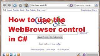 How to use the WebBrowser control in C#