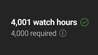 If you’re under 4000 watch hours on YouTube… DO THIS NOW