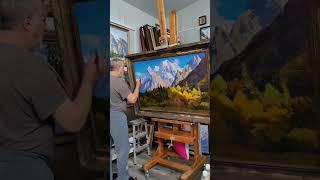 Mountain paintings 2023 #oiloncanvas #fineartpainting