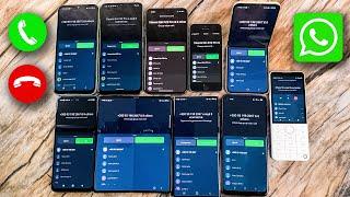 10 Phones WhatsApp Group Calls. Confernce Call at the Same Time iPhone, Samsung, Xiaomi, Nokia, OPPO