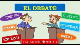 El Debate: definición, objetivos, pasos, estructura, virtudes, características y funciones.