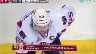 Erik Karlsson - Completely undresses Backes for a Brassard goal vs Boston + full replay