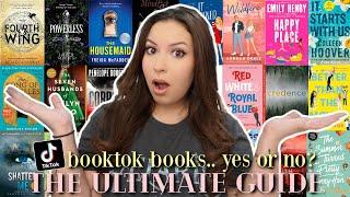 the ultimate guide to booktok books!  (worth it or not? )