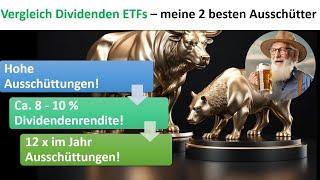 Dividenden ETFs mit 8-10 % Dividendenrendite | Diese ETFs generieren mir 4600 € Nettodividende p.a.