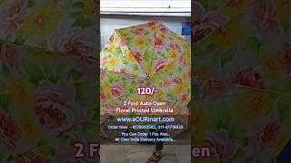 2-Fold Floral Printed Umbrella At Factory Price!! #flowerprinted #printedumbrella #umbrella #rain