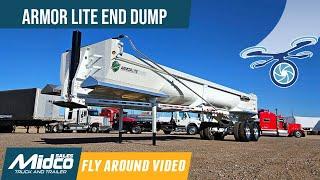 End Dump Trailer - Armor Lite Steel Half Round