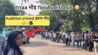 Actor’s crowd in Mumbai for Audition’ watch this video 2024 #actor #yt |इतना Crowd for Intro 