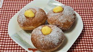 COME PREPARARE I BOMBOLONI IN MODO SEMPLICE, SENZA IMPASTARE - NO-KNEADING DONUTS EASY RECIPE