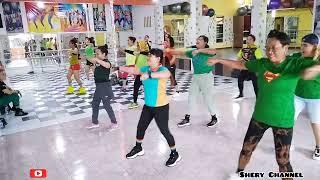 Aerobic Pemula Koreo Inti Kanan ( 9x8 ) | SS. Sekar Ayu 141124 With Zin Wiwix Djani | Shery Channel