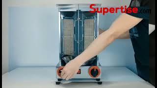 Supertise 2 burners Doner Kebab Shawarma Gas Burner Grill