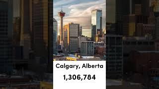 The 3 largest cities in Canada