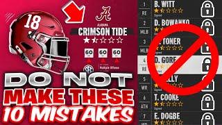 Do Not Make These 10 Mistakes in College Football 25 Dynasty