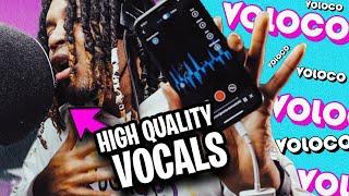 Use a Mic with VOLOCO // Recording High Quality Vocals in VOLOCO // How to Record Vocals in Voloco